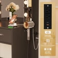 thumbnail image 2 of Furmax Makeup Vanity Desk and Chair Set with 3 Modes Adjustable Lights and Mirror Vanity Table with Shelves and Drawer, Black, 2 of 7