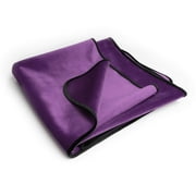 Liberator Fascinator Throw - Moisture-Proof Sensual Blanket - King Size, Microvelvet Aubergine