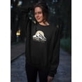thumbnail image 2 of Camping Area Mountain Sweatshirt Women -Image by Shutterstock, Female 3X-Large, 2 of 4