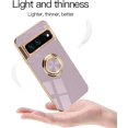 thumbnail image 6 of Compatible with Google Pixel 7 Case Ring Holder for Women Girls, Finger Rotating Kickstand Magnetic Car Stand Soft Bumper Cover, Shockproof Phone Case for Google Pixel 7 6.3 inch, Purple, 6 of 14