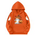 thumbnail image 5 of NEBWOAK Boys Girls Halloween Hoodie, Cute Ghost Jack-O-Lantern Pullover Sweatshirt, Orange Fall Casual Top,Size 2-3T, 5 of 5