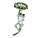 thumbnail image 1 of Broche de hoja de loto con diamantes de imitación y esmalte elegante, joyería de fiesta para dama Verde, 1 of 6