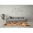 thumbnail image 3 of Ahgly Company Indoor Rectangle Abstract Brown Modern Area Rugs, 3' x 5', 3 of 4
