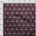 thumbnail image 2 of oneOone Georgette Viscose Fabric Leaves & Floral Block Printed Craft Fabric BTY 42 Inch Wide, 2 of 5