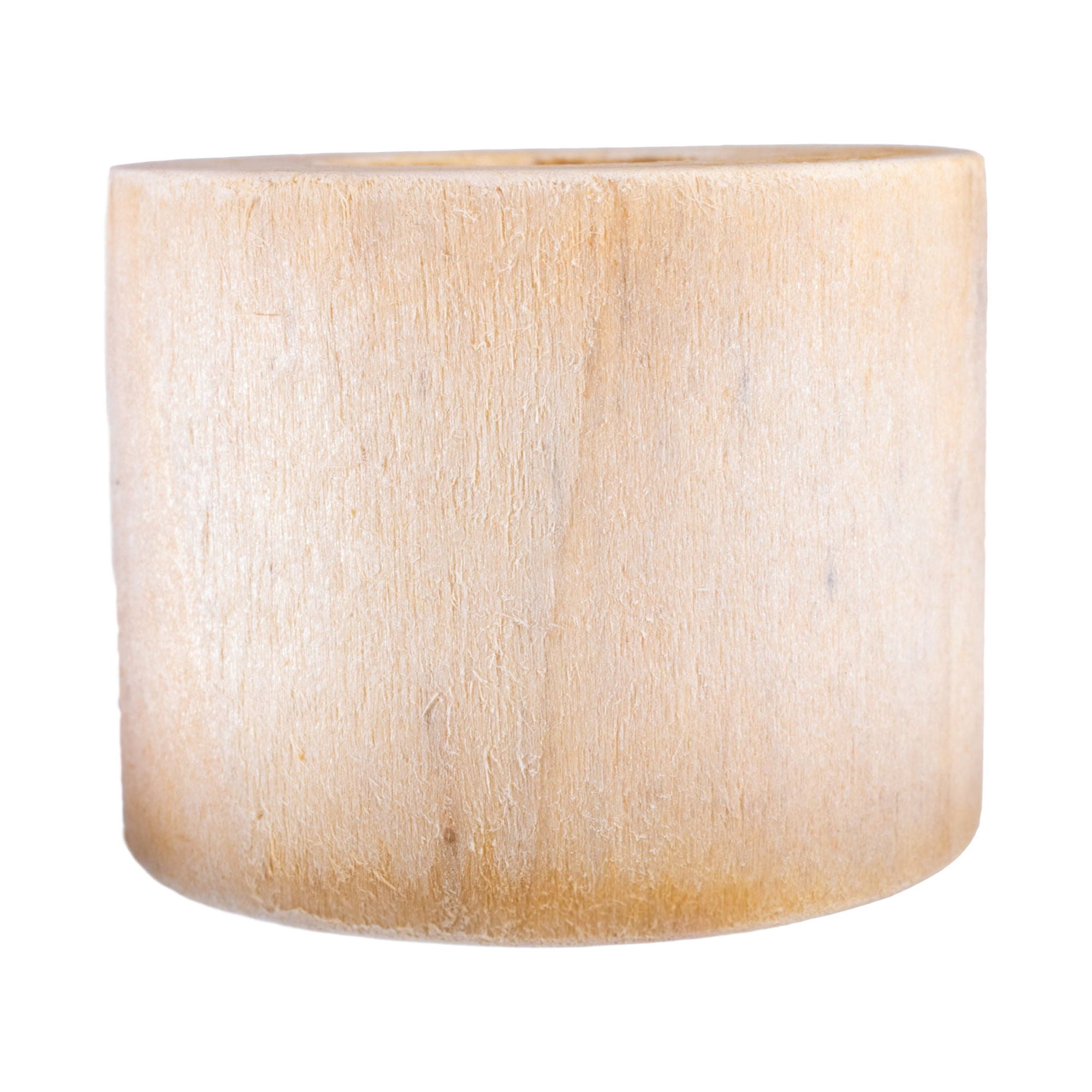 Craft County Natural Wood Cylinder Beads with 1 1/2 Inch Diameter and 1 3/8 Inch Height - Multiple Pack Sizes Available - For Macrame, Home Decor, DIY Projects, and More