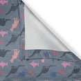 thumbnail image 4 of Ambesonne Cartoon Valance Pack of 2, Colorful Dinosaur and Shark, 54"X12", Blue Grey Multicolor, 4 of 5