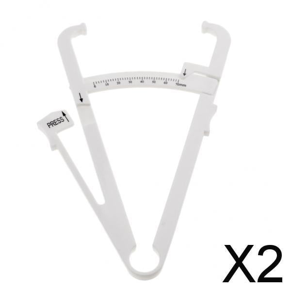 2x0-70mm Body Tester Caliper Caliper Mantener Salud Slim Fitness 2 piezas