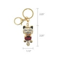 thumbnail image 2 of Wrapables Crystal Bling Key Chain Keyring with Tassel Car Purse Handbag Pendant, Ruby Kitty, 2 of 7