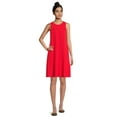thumbnail image 2 of Time and Tru Women's Sleeveless Knit Dress A-Line Silhouette Dresses, 2 of 5