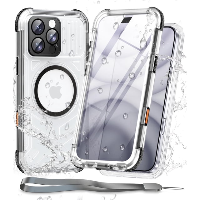 Funda impermeable WIFORT para iPhone 16 Pro Max con filtro de luz azul