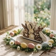 thumbnail image 3 of Easter Bunny Napkin Holder Wooden Decorative Table Centerpiece for Holiday Dining & Party Display, 6.5" H x 4.3" W, 3 of 5