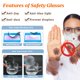 thumbnail image 4 of Lentes de Seguridad BOBLUEON Antivaho y Bloqueo de Luz Azul Paquete de 2, 4 of 7