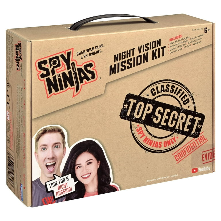 Spy Ninjas Essential Night Vision Mission Kit: Goggles, Utility