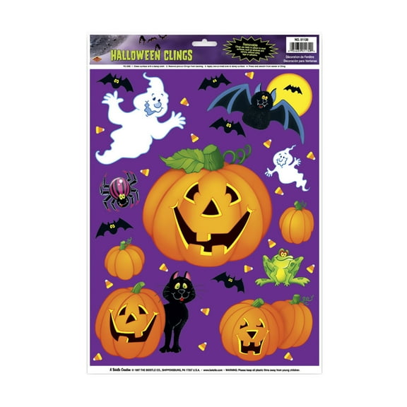 Pumpkin Patch Clings Party Accessory (1 count) (12/Sh)
