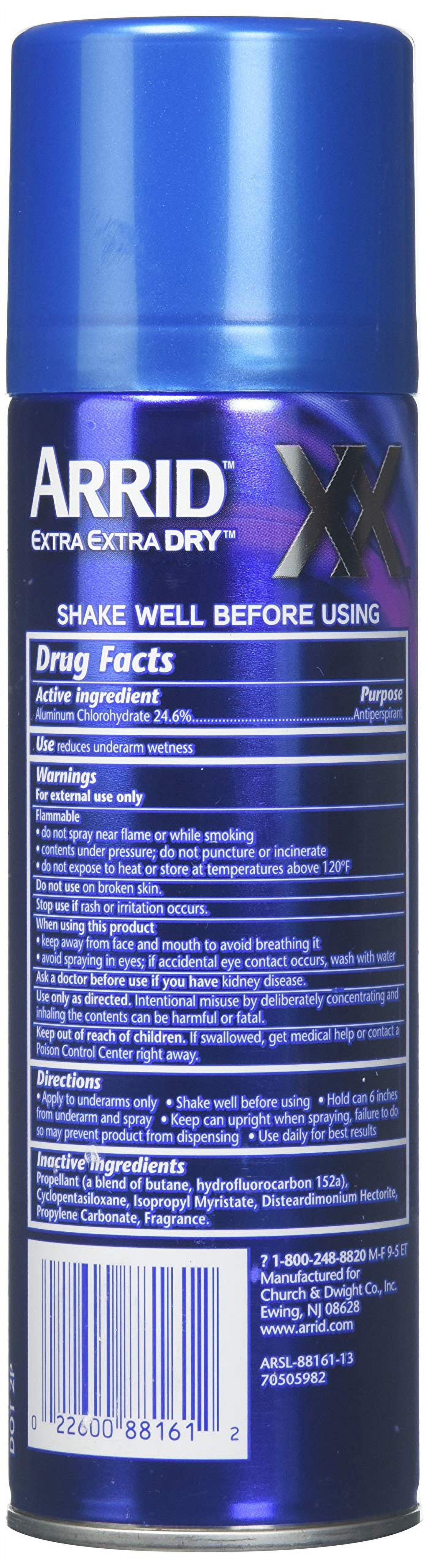 Arrid Xx Anti-Perspirant And Deodorant Spray Morning Clean, 6 Ounce (Pack Of 5).