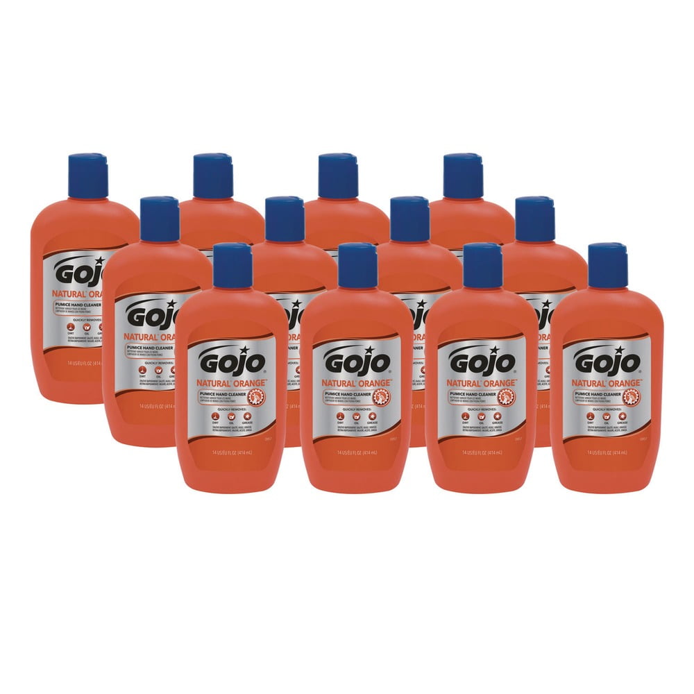 GOJO NATURAL* ORANGE Pumice Hand Cleaner, 14 fl oz Quick-Acting