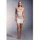 thumbnail image 2 of Vestido Bellabarnetten Zimino sin tirantes con vendaje de perlas, 2 of 6