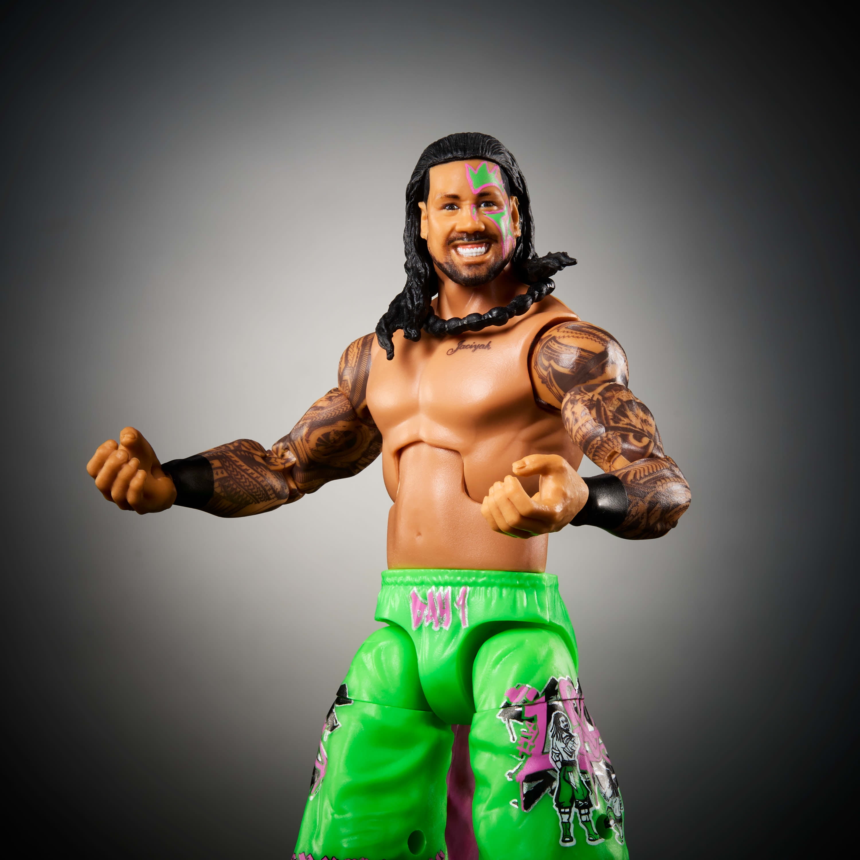 WWE Elite Jey Uso Action Figure, Greatest Hits 6-inch Collectible with Articulation & Accessories