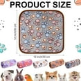 thumbnail image 2 of 5 Pcs Waterproof Guinea Pig Blankets Winter Small Animal Fleece Blanket Pet Soft Warm Sleep Mat Pad Cover Guinea Pig Cage Liners for Ferret Hamster Rabbit Chinchilla (Paw Print,12 x 12''), 2 of 13