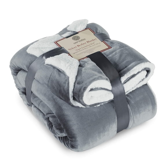 Manta Sherpa de Blanket Genteele, supersuave y reversible, 230 x 230 cm