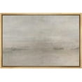 thumbnail image 3 of PixonSign Framed Canvas Print Wall Art Pastel Gray Watercolor Sky Landscape Abstract Shapes Illustrations Modern Art Decorative Minimal Relax/Calm for Living Room, Bedroom, Office - 24"x36" Natural, 3 of 5