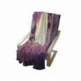 thumbnail image 3 of Nature Soft Flannel Fleece Throw Blanket, Abstract Gradient Landscape Tropical Trees Desert Print, Cozy Plush for Indoor and Outdoor Use, 60" x 80", Pale Fuchsia Eggplant, by Ambesonne, 3 of 5