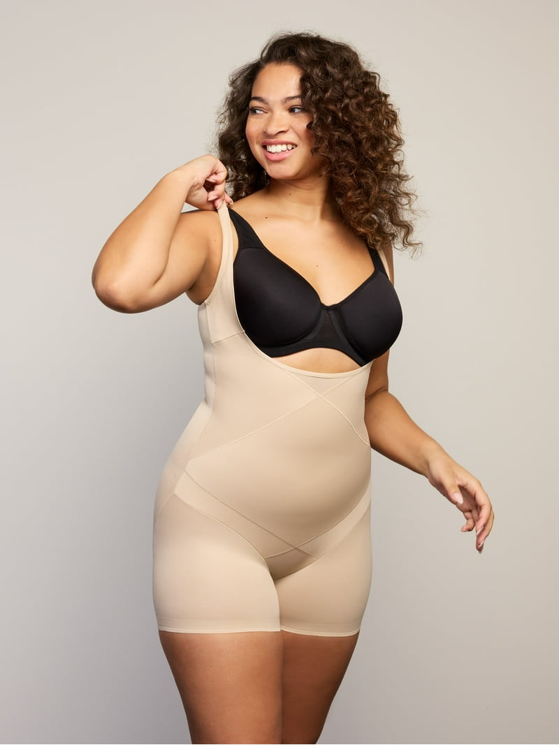 Cupid Women's Extra Firm Control Tummy Tuck Open-Bust Boy Short