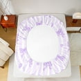 thumbnail image 5 of jejeloiu Girls Cute Bow Bed Sheets,Purple Bowtie Stripe King Sheets For Girls Kids 4 Pieces, 5 of 7
