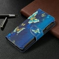 thumbnail image 5 of Wallet Case for iPhone 13 Mini, PU Leather Flip Folio Magnetic Closure Slim Shell Dual Layer Heavy Duty Protective Bumper Card Holder Wrist Strap for Apple iPhone 13 Mini,Gold Butterfly, 5 of 7