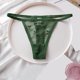 thumbnail image 2 of Gibobby Calzoncillos sexy Ropa interior de de algodón de encaje con correa fina sexy para mujer(Verde,M), 2 of 3