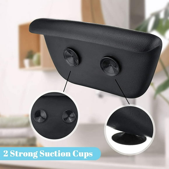 Bath cushions, stylish PU bath pillows with suction cups, neck pillow, headrest for bathtub spa whirlpool, ergonomic headrest head, neck, back and shoulde