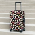 thumbnail image 5 of Uemuo Rainbow Flowers Printed Washable Luggage Cover - Fashion Suitcase Protector Fits 18-32 Inch Luggage -Medium, 5 of 9
