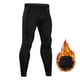 thumbnail image 3 of Ceisia Men's Gift Fashion Solid Color Fleece Elastic Waist Warm Slim Fit Casual Sports Long Pants, 3 of 9