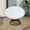 White/Dark Gray, variant on Naomi Home Barcelona Oversized Swivel Lounge Chair with Tufted Cushion, 360° Swivel, PE Rattan & Steel Frame, Indoor/Outdoor, White