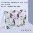 thumbnail image 3 of Yayeee Toggle Light Switch Wall Plate 2-Gang 4.56"x4.48" Decorative Outlet Cover, Ice Rink, 3 of 7