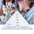 thumbnail image 1 of Regla Del Triángulo Acrílico, Creador De Nociones De Costura De Acolchado Con Escala Fácil De Leer, Punto De Costura Preciso De Parada, 1 of 7