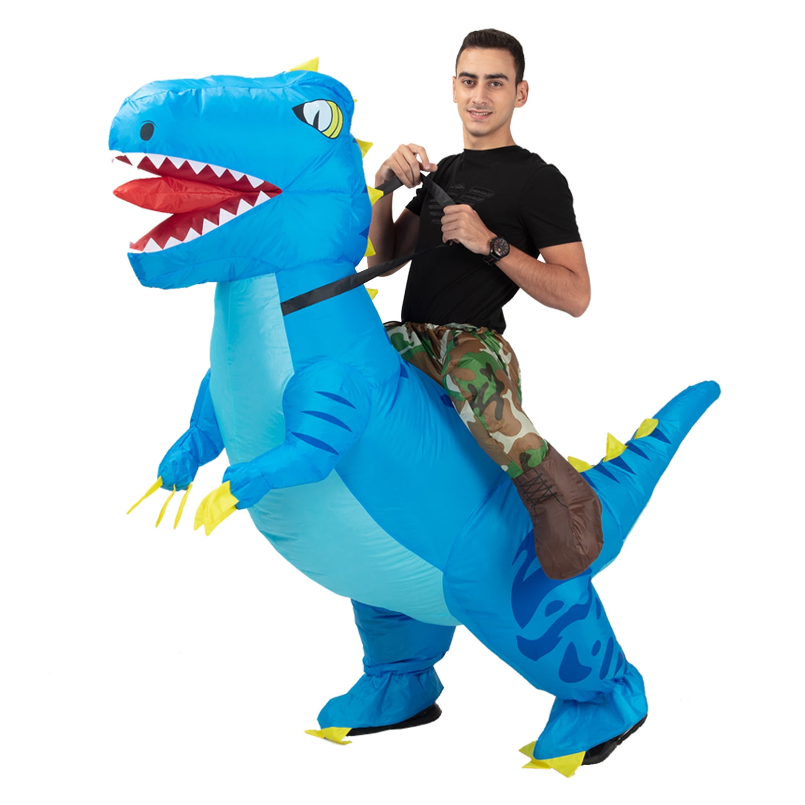 Buy Dinosaur Costume for Adults, Inflatable Costume, Adult Ride on ...