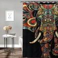 thumbnail image 2 of Orinice Intricate Patterns Bathroom Decor Set - Colorful Luxurious Graphic Print Polyester Fabric Shower Curtain for Home Bathroom Decoration with Hooks 60x72, 2 of 7