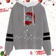 thumbnail image 2 of WILLBEST Sudadera con Capucha Sudadera con Capucha y Cordón con Estampado Navideño Informal para Mujer Grande, 2 of 3