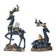 thumbnail image 4 of Figuras de estatuas de elk de 2 piezas Familia Fengshui Ornamentos Ornamentos Artewards año Nuevo Tablero de bodas Esculturas de ciervos de Azul, 4 of 8