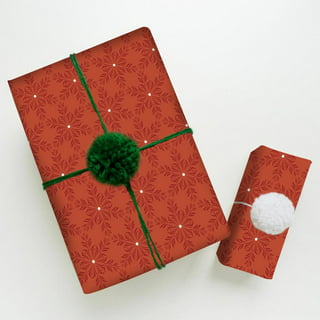 CleverDelights Metallic Red Wrapping Paper - 30 x 300 Jumbo Roll - 62.5  Sq Ft Paper
