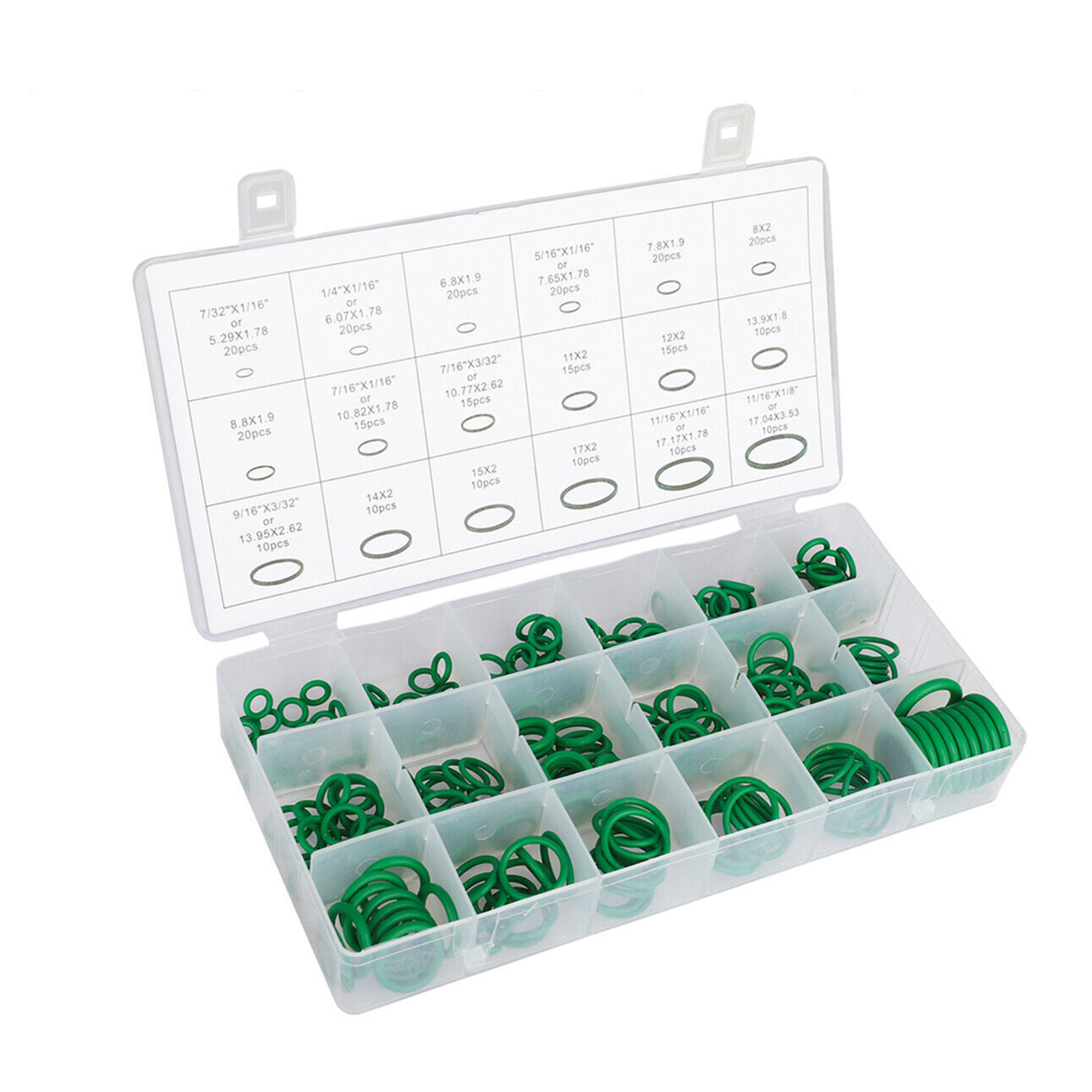270PCS Rubber Grommet Round Spring Gasket Excellent Elastic Material