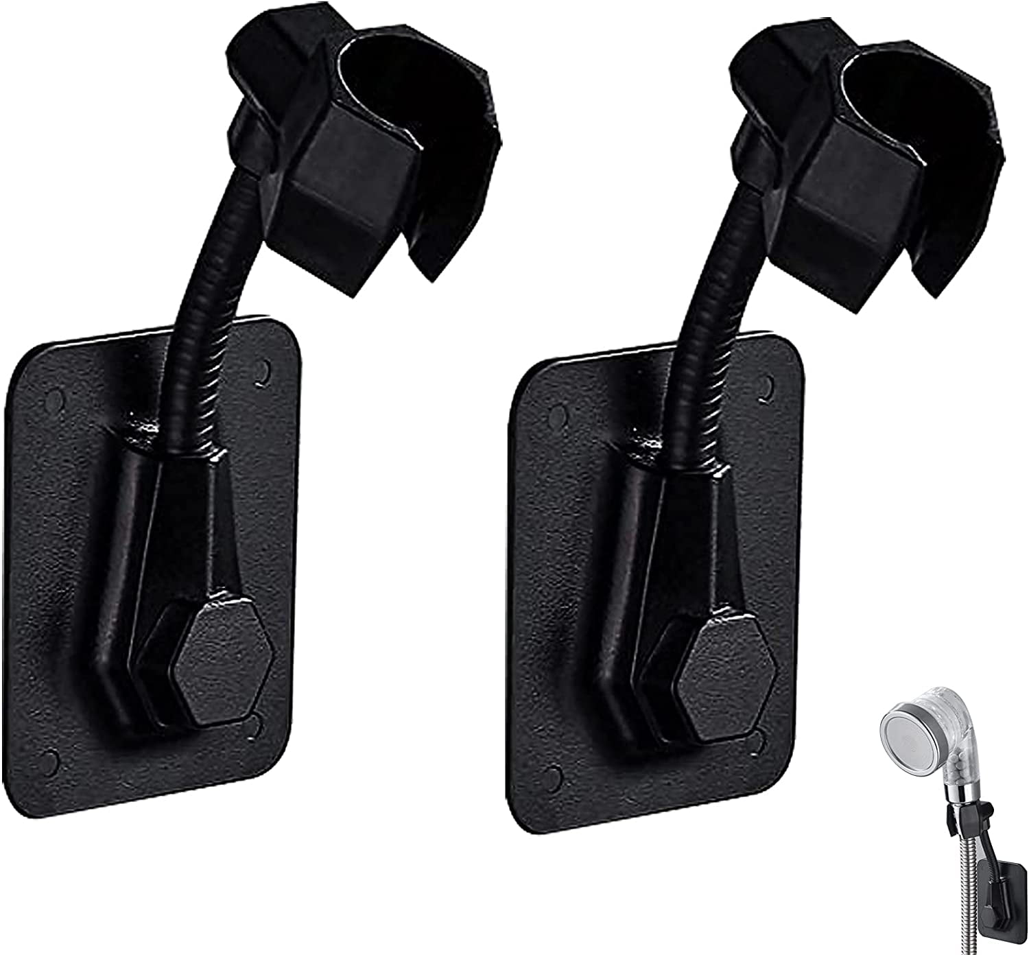Details about   Adjustable Shower Head Holder Handset Bathroom Wall Mount no drilling bracket 