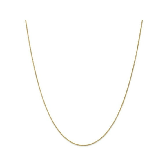30 Inch 10k Yellow Gold 1mm Spiga Chain Necklace