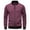 #038-Wine, variant on Men's Solid Color Long Sleeve Stand Collar Zipper Pocket Jacket Casual Minimalist Multi-Pocket Design Daily Commute Versatile Outerwear