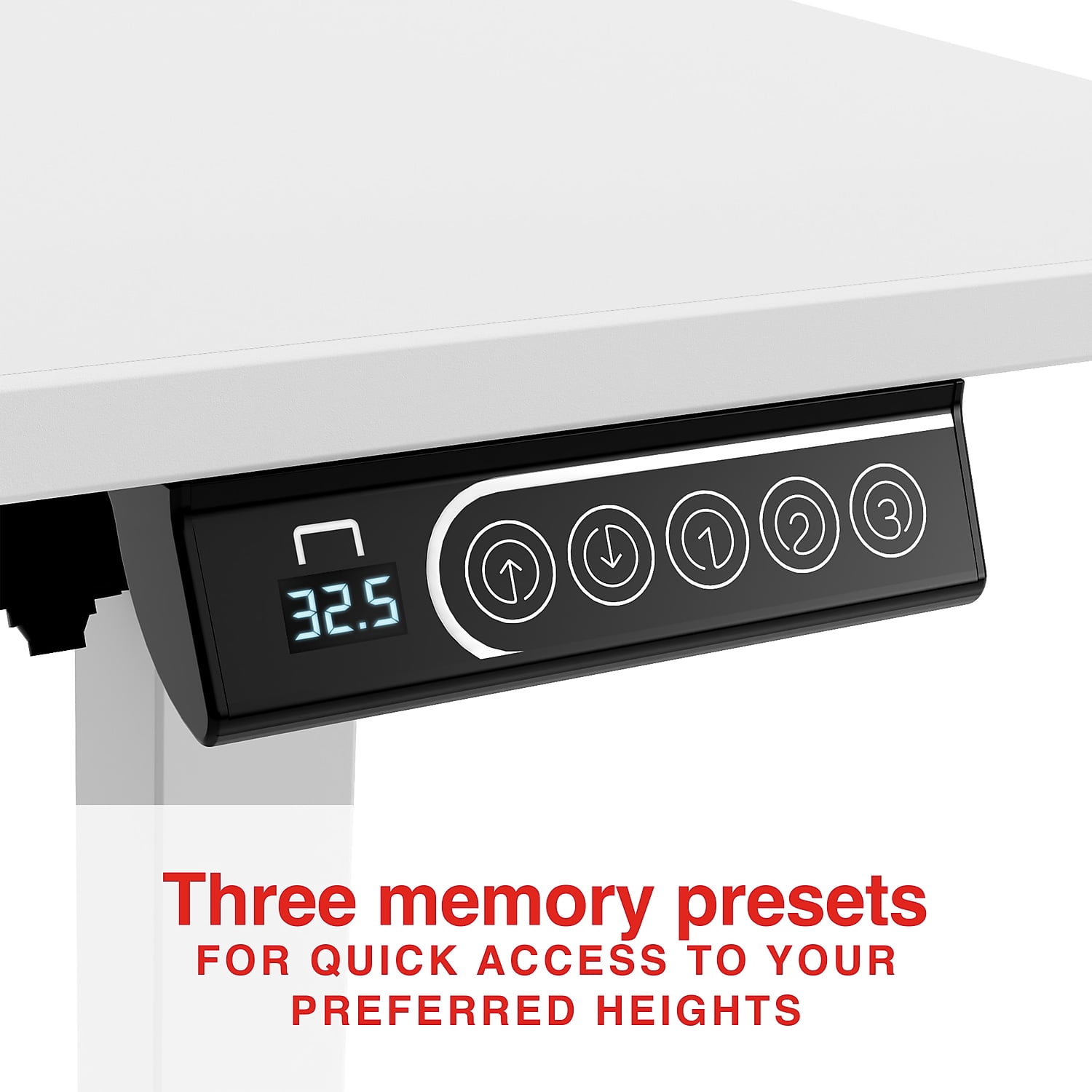 Staples 48"W Electric Rectangular Adjustable Standing Desk White (ST63148)