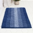 thumbnail image 1 of Fatty Farmer Luxury Bathroom Rug Mat, Extra Soft and Absorbent Microfiber Bath Rugs, Non-Slip Plush Shaggy Bath Carpet, Machine Wash Dry, Bath Mats for Bathroom Floor,（Gradient Dark Blue）, 1 of 5