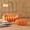 Orange, variant on Sdorens 42.52" Bubble Couch,Modern Upholstered Mesh Fabric Lazy Floor Sofa,3D Honeycomb Shape Bubble Sofa Curved Couch for Living Room,Office,Apartment,No-Assembly(Orange,Ottoman)