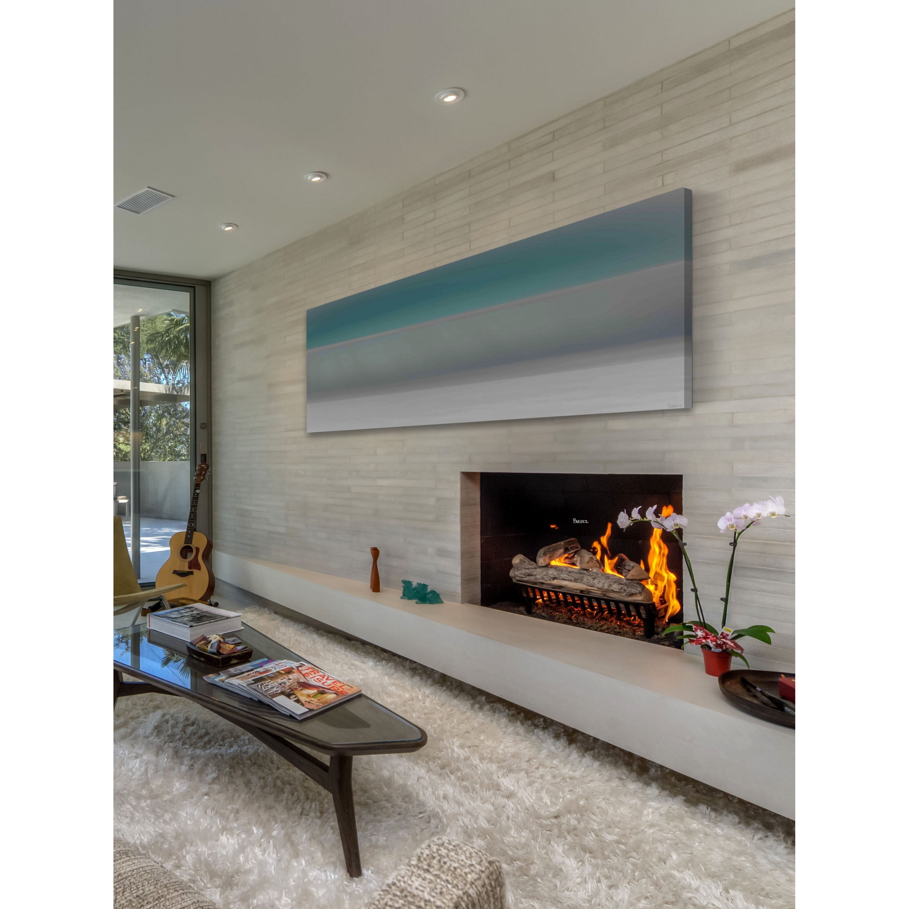 Parvez Taj  - "Overcast" Print on Canvas 30 x 10