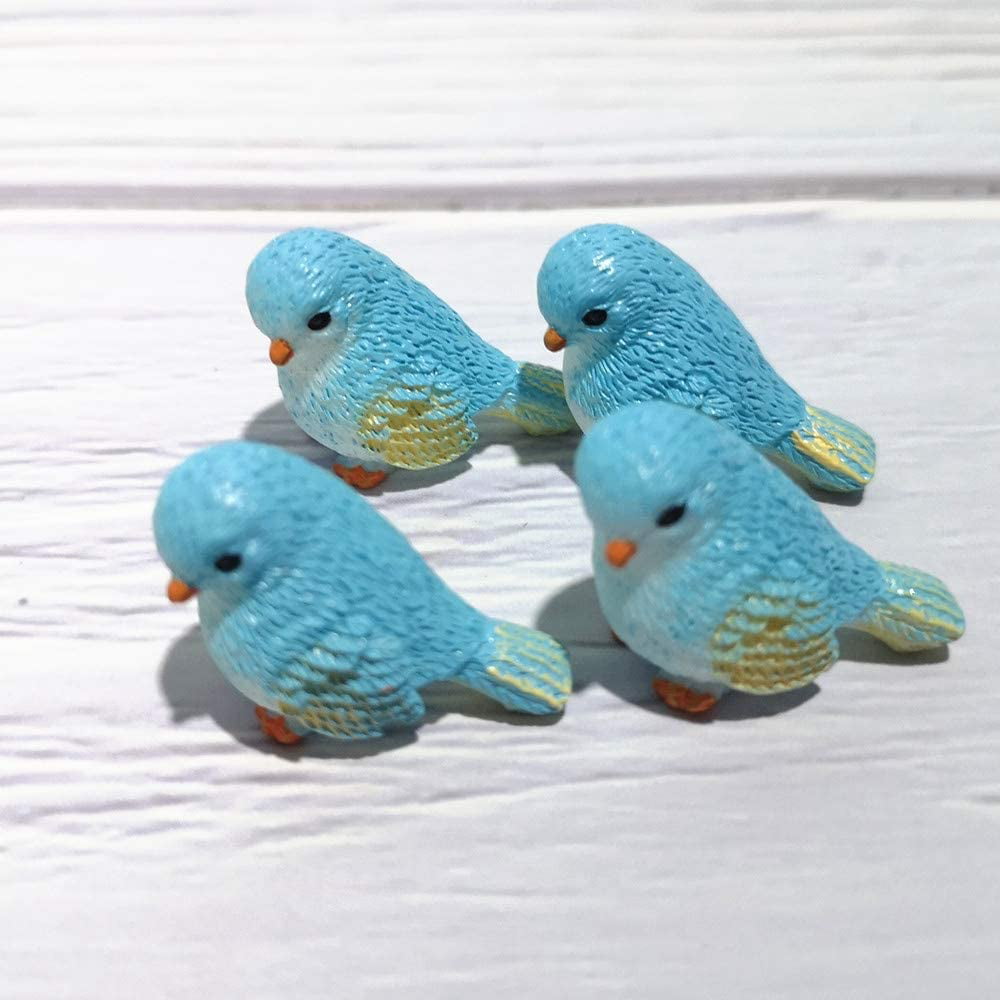 Buddha Animal Accessories Miniature Dollhouse FAIRY GARDEN Blue Bird 
